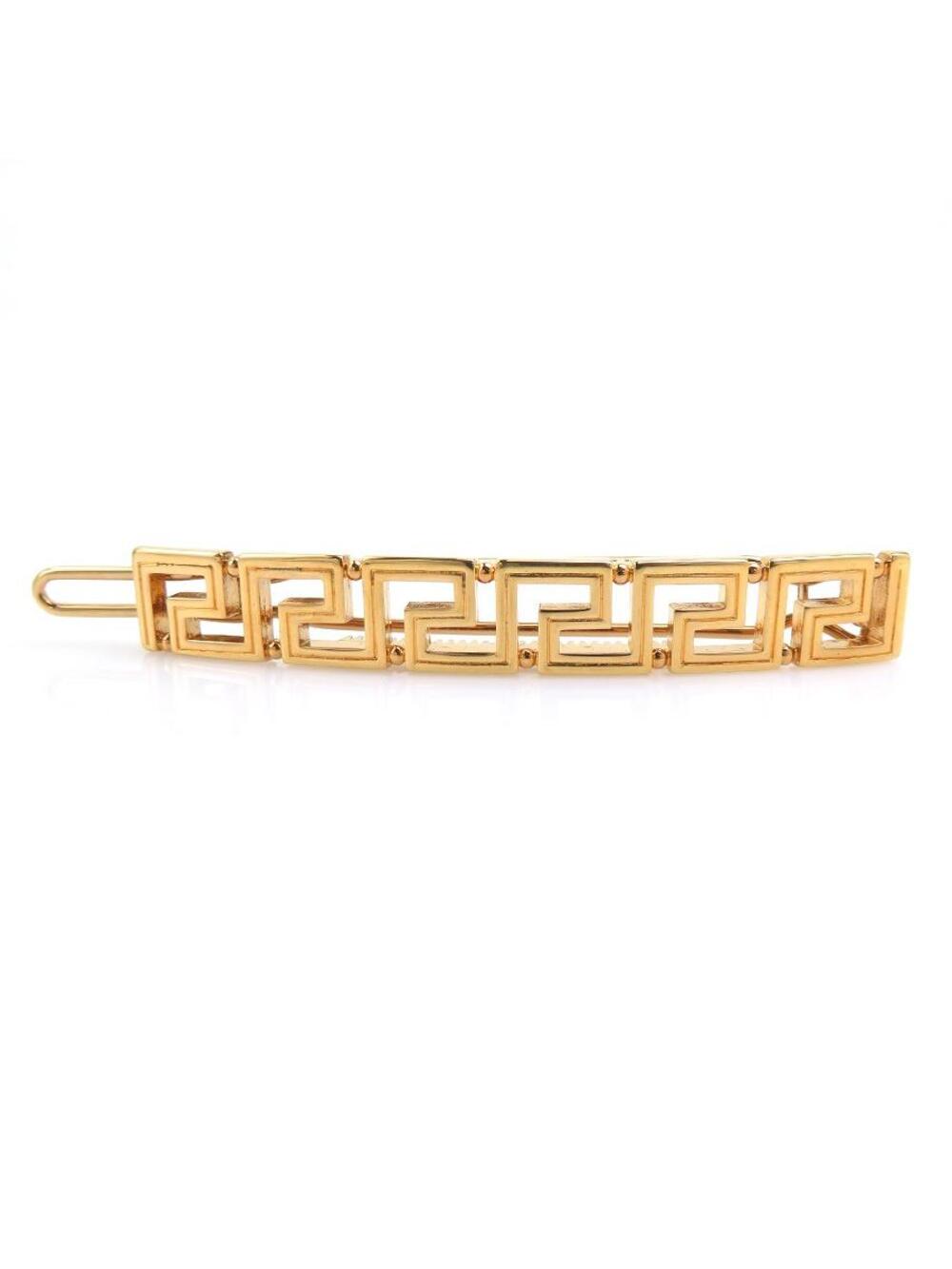 Auth Versace Barrette Hair Clip Gold #293866V91B